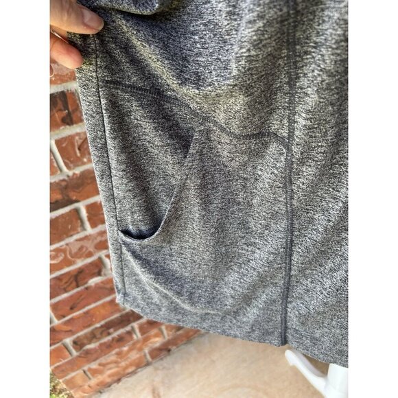 J Jill FIT Hoodie Womens XL Tall Blk/White Space Dye Out & About Full Zip Front - Picture 3 of 7